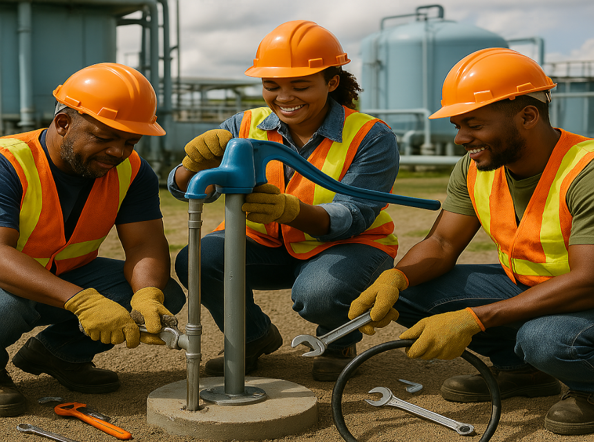 Construction and Installation of Water Stanchion and Accessories